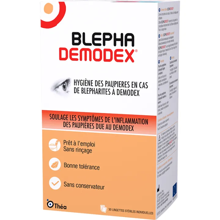 Очищающие салфетки Blephademodex Ocular Rosacea 30 шт.
