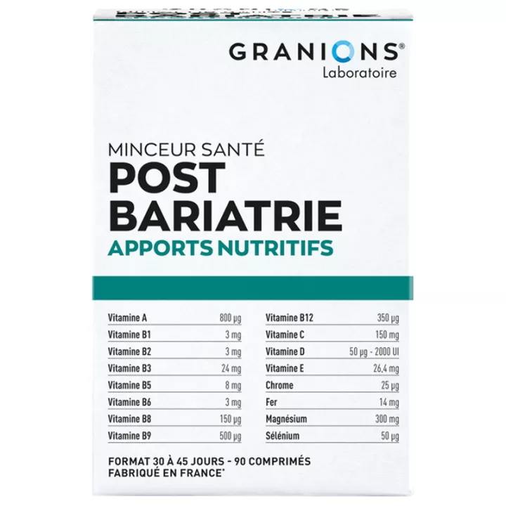 Granions Post Bariatric 30 Chewable Tablets