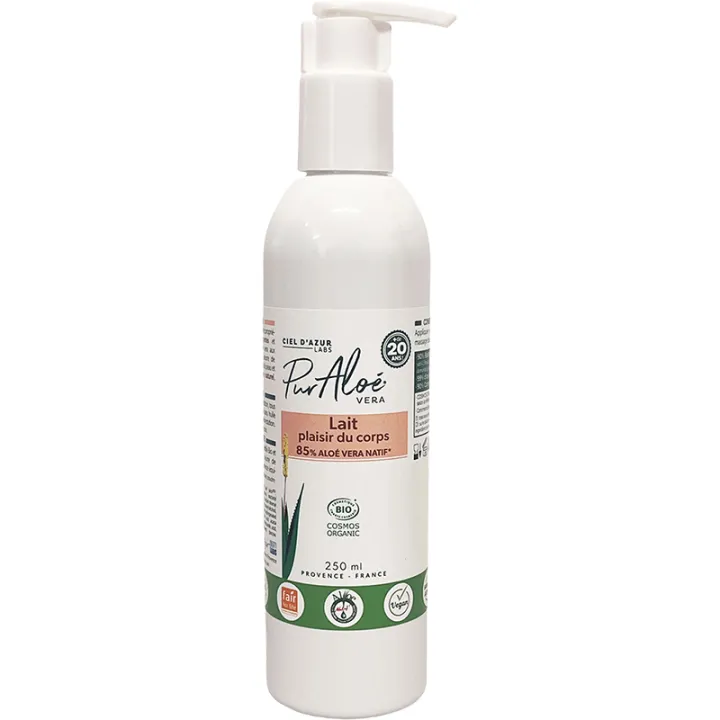 PurAloe Lait Plaisir du Corps Aloe Vera Natif 85% 250 ml
