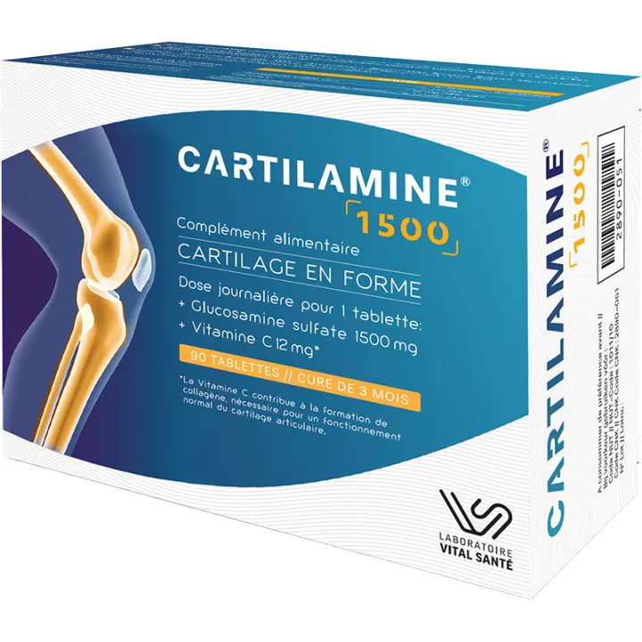 Cartilamine 1500 Cartilage en Forme 90 tablets