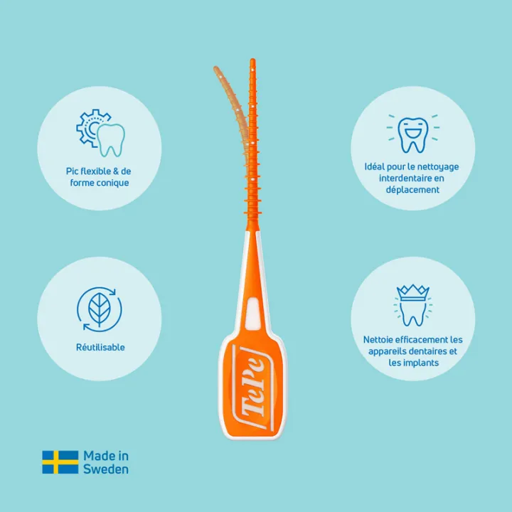 TePe EasyPick silicone toothpicks x36