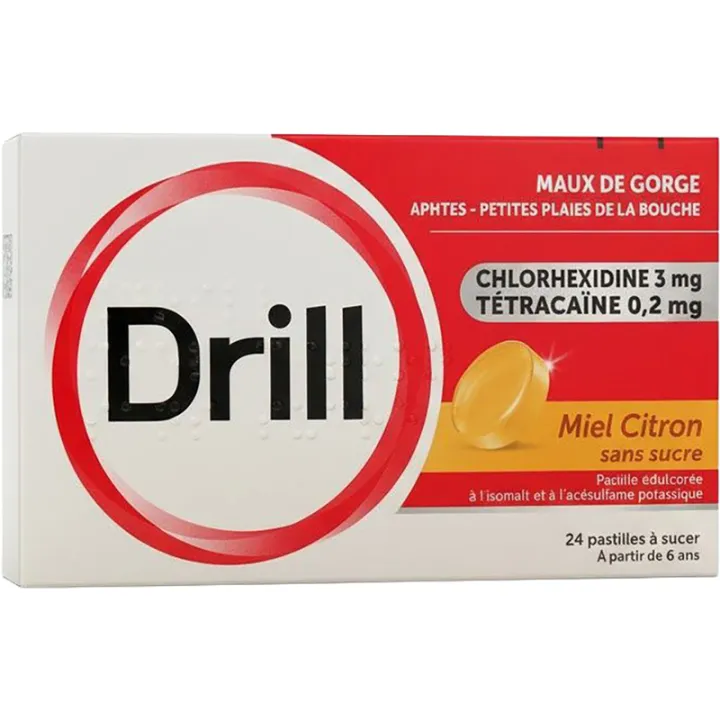 Drill Sore Throat Sugar Free Lozenges