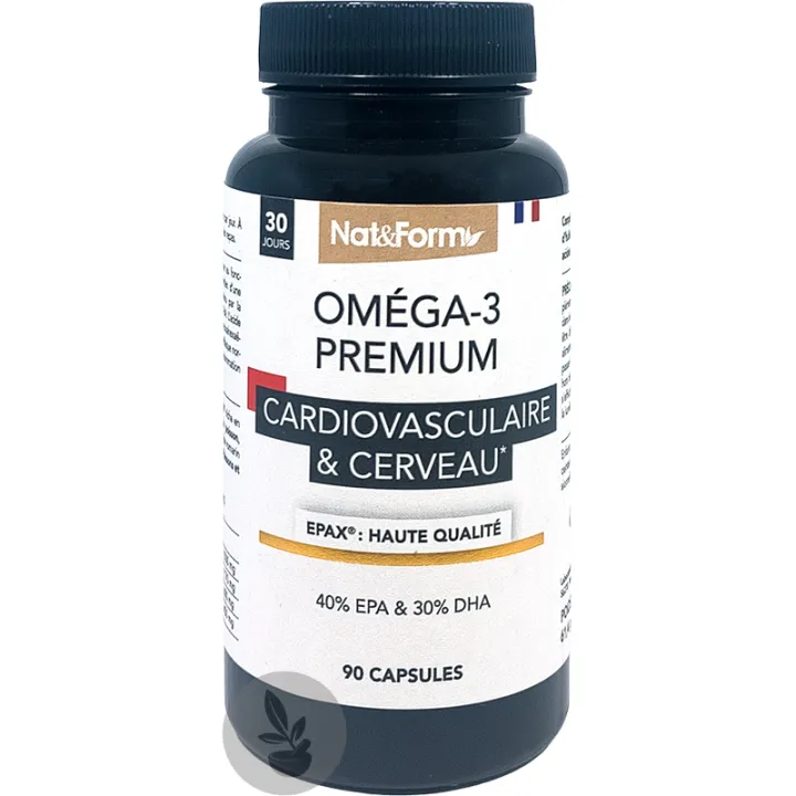 Nat & Form Nutraceutique Omega 3 Premium Epax 90 капсул