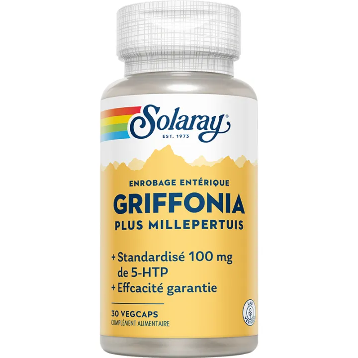Solaray Griffonia Plus Sint Janskruid Gestandaardiseerd tot 100 mg 5 HTP 30 capsules