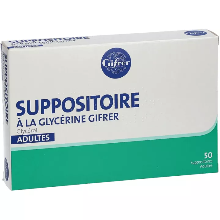 Глицерин SUPOSITOIRE ВЗРОСЛЫХ GIFRER BOX 50