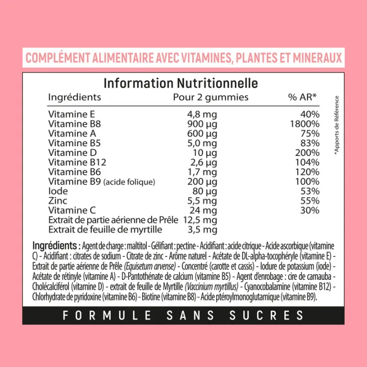 Lashilé Beauty Good Hair Vitamines Boost, 60 gominolas