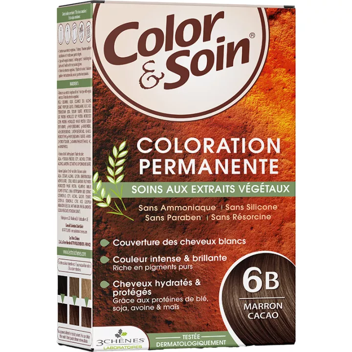 3Chênes Color & Soin Permanente Coloration Braunes & Kastanienbraunes Haar