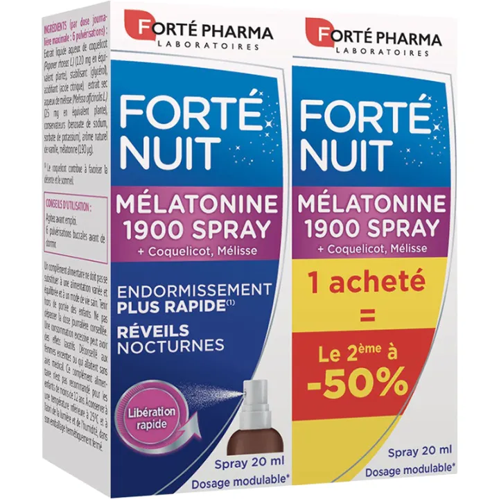 Forte Nuit Melatonina 1900 Spray 