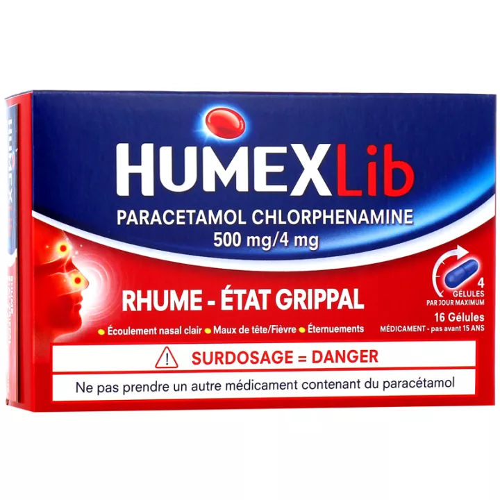 HUMEXLib Constipação e Gripe 16 cápsulas