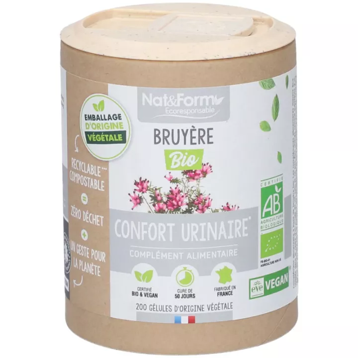 Nat & Form Organic Heather 200 Cápsulas Vegetales Eco