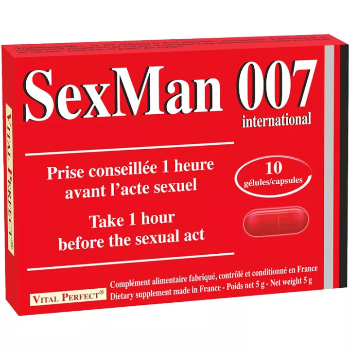 SexMan-007 Vital-Perfect 10 cápsulas afrodisíacas