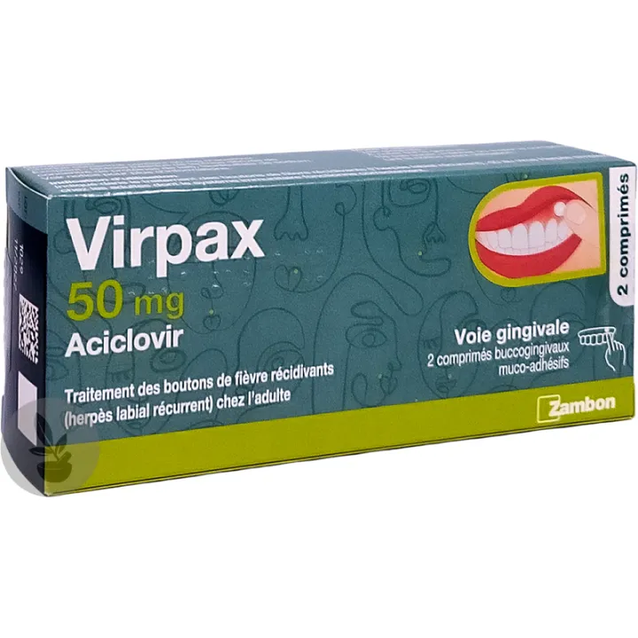 Virpax 50 Mg Compressa buccogeniale