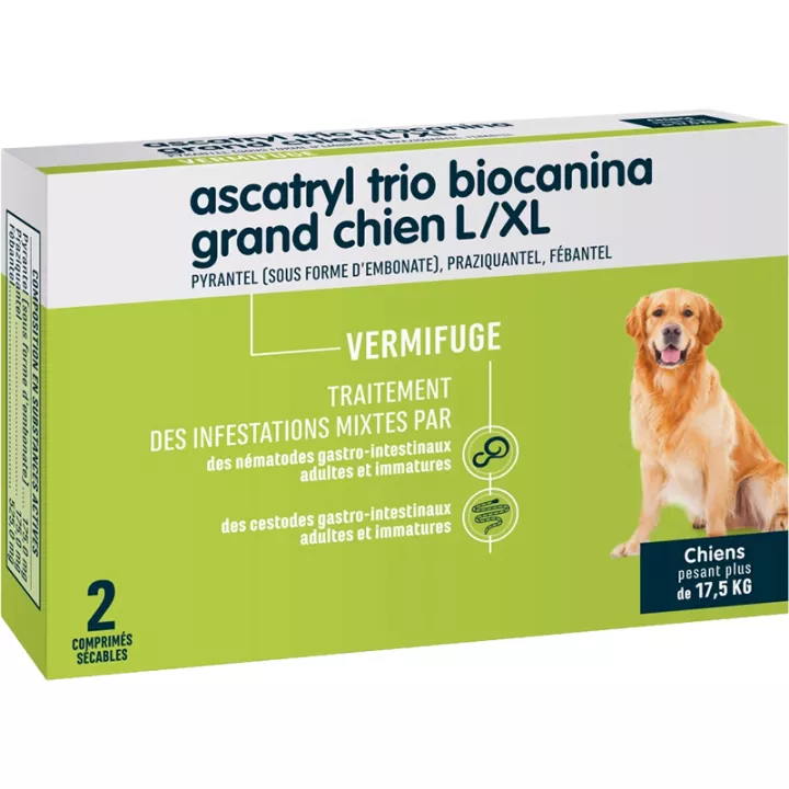 Biocanina Ascatryl Trio Großer Hund 2 Tabletten