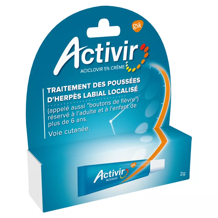 ACTIVIR 5% CREAM TUBE 2G HERPES