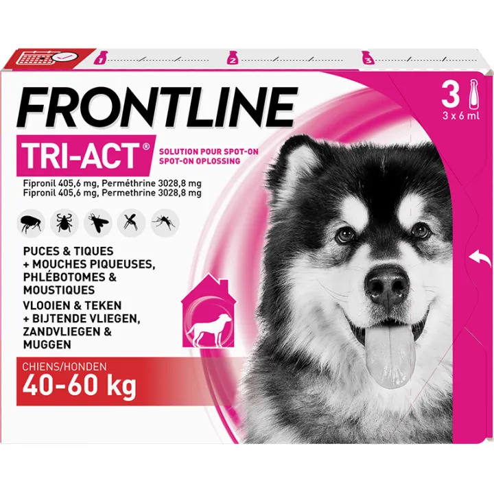 Frontline Tri-Act XL Cani 40-60 kg