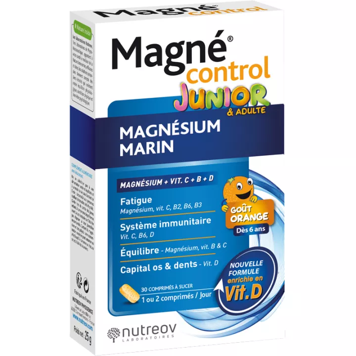 Nutreov Magné Control Junior & Adults Magnesium Marin Tabletten