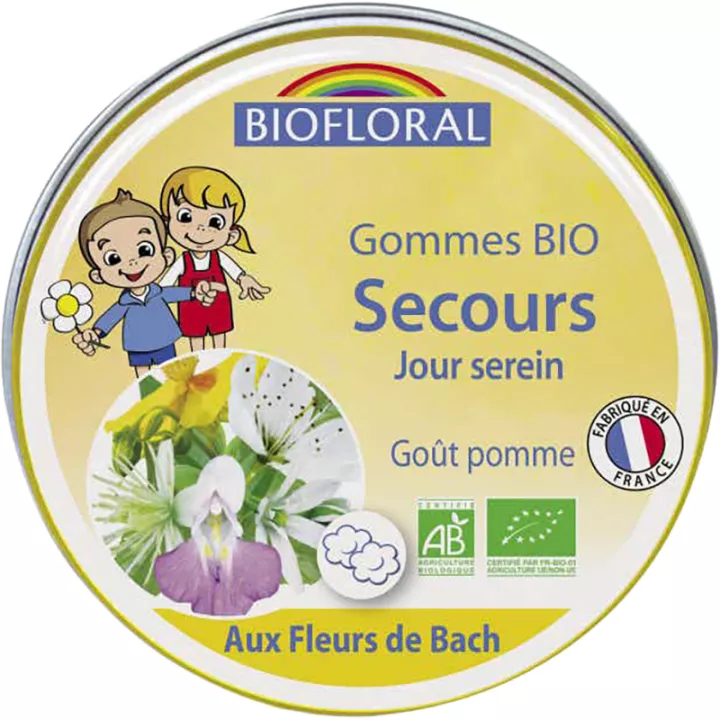 Biofloral Kids Gommes Secours Jour Serein Bio 45g