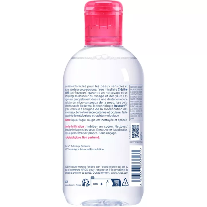 Bioderma Créaline AR H2O Anti-Redness Micellar Solution 250 ml