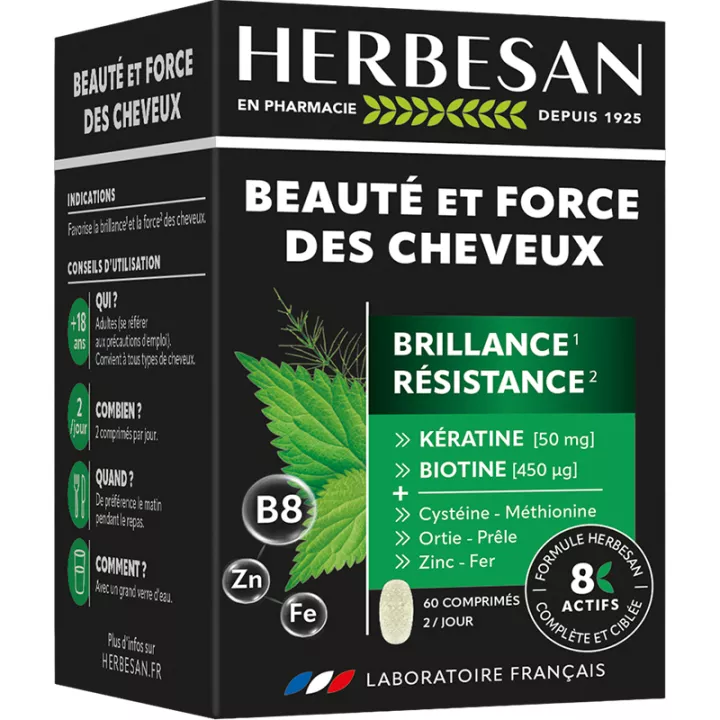 Herbesan Bellezza e forza dei capelli 60 compresse