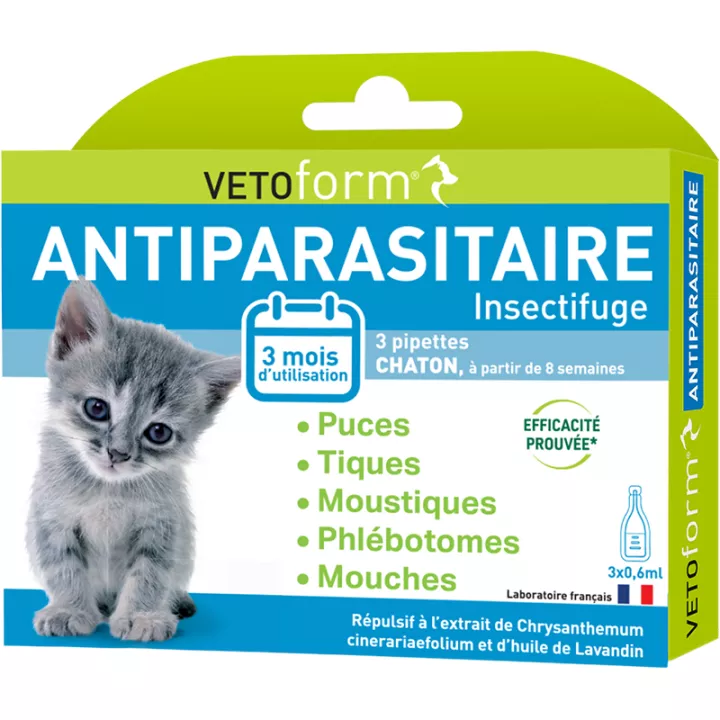 Vetoform Pipetten Insektenschutz Spot-On Kätzchen