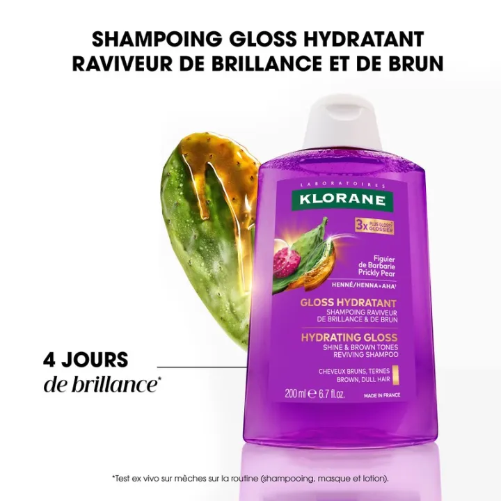 Klorane Gloss Hidratante: champú para cabello castaño