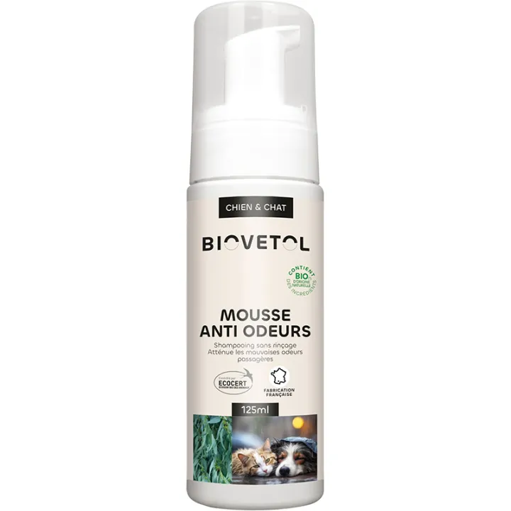 Biovetol Anti-Geruch Bio-Schaum Hund & Katze 125 ml