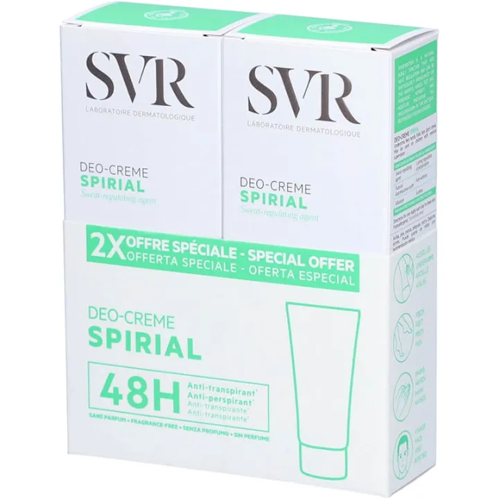 SVR Spirial Déo-Crème Anti-Transpirant 48h