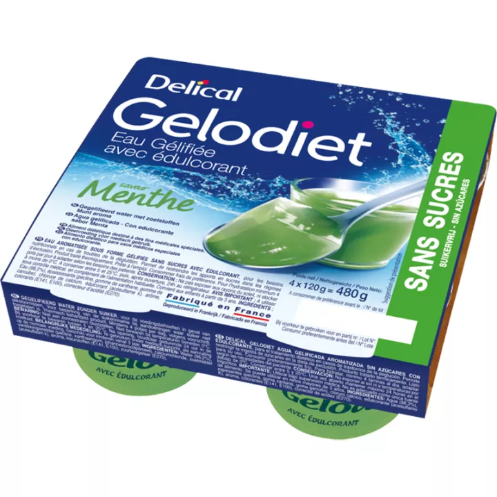 Gelodiet Aguas gelatinosas aromatizadas 4x120g