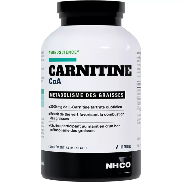 NHCO Aminoscience Carnitina CoA Metabolismo dei grassi 100 capsule