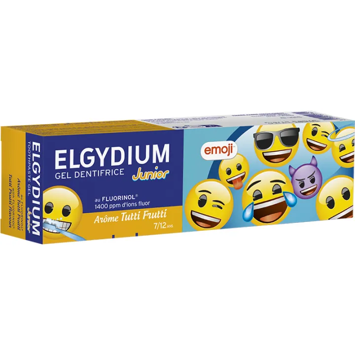 Elgydium Emoji Zahngel Tutti Fruitti 7/12 Jahre 50 ml