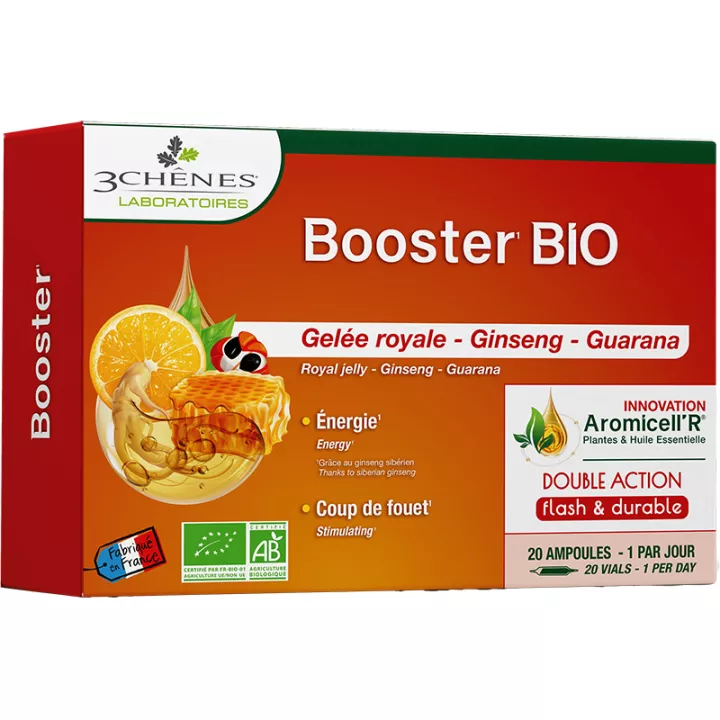 3-Chênes Phyto Aromicell'r Tonus Potenciador de Energía Jalea Real Ecológica Ginseng Guaraná ampollas
