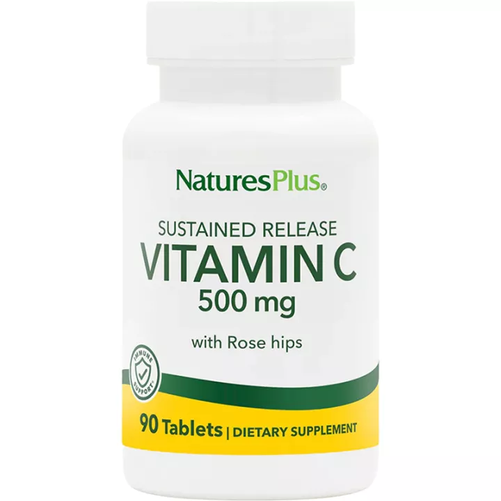 Natures Plus Vitamine C 500 mg Rose Hips 90 comprimés
