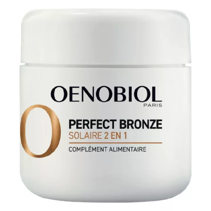 Oenobiol  Perfect Bronze 2 en 1 Autobronzant et préparateur Solaire Capsules