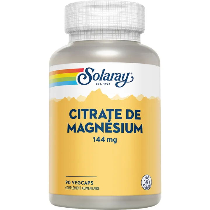 Solaray Citrato de Magnesio 144 mg 90 cápsulas