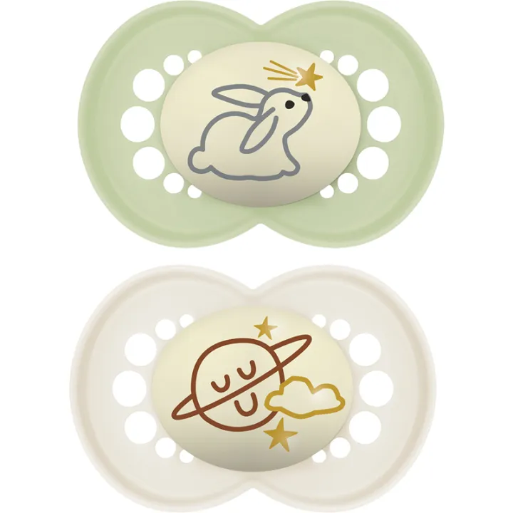 Mam Sucette Original Nuit +18 mois lot de 2 Ref 40