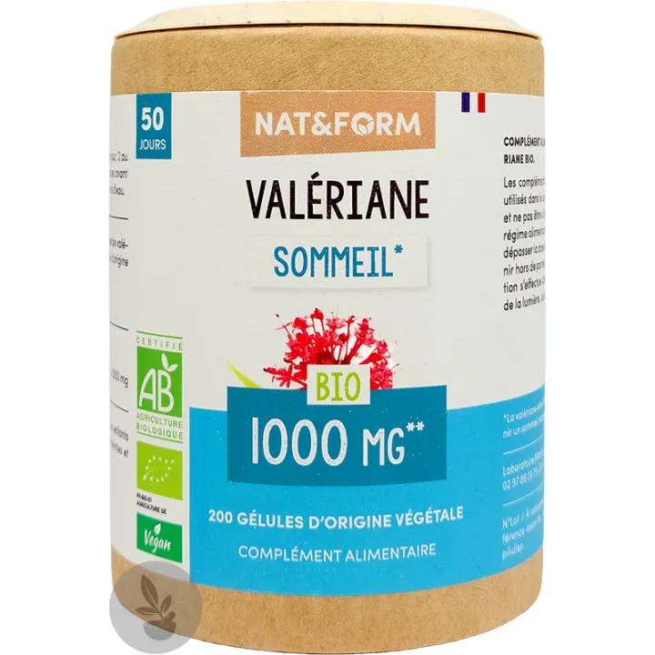 Nat & Form Valeriane Bio 200 Capsule Vegetali Eco