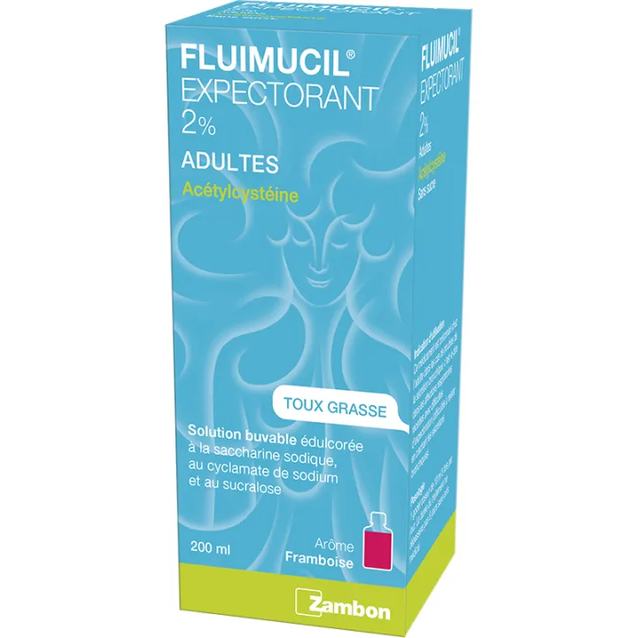 FLUIMUCIL 2% ADULTE SOLUTION BUVABLE 200ML
