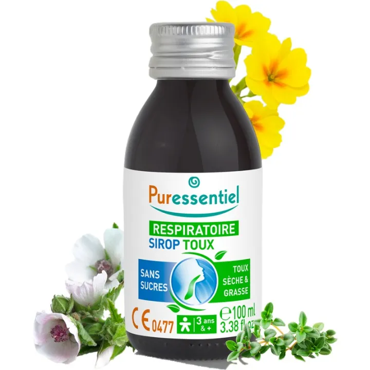 Puressentiel Respiratoire suikervrije hoestsiroop 100 ml