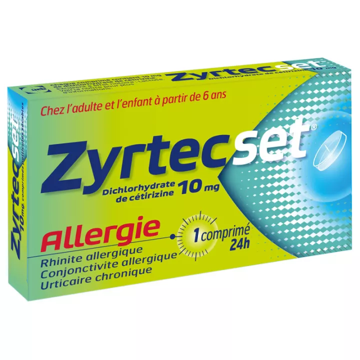 ZYRTEC SET ALLERGIE rhume des foins rhinites allergiques en pharmacie