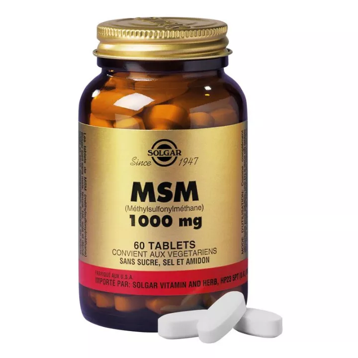 Solgar MSM 1000 mg 60 comprimidos