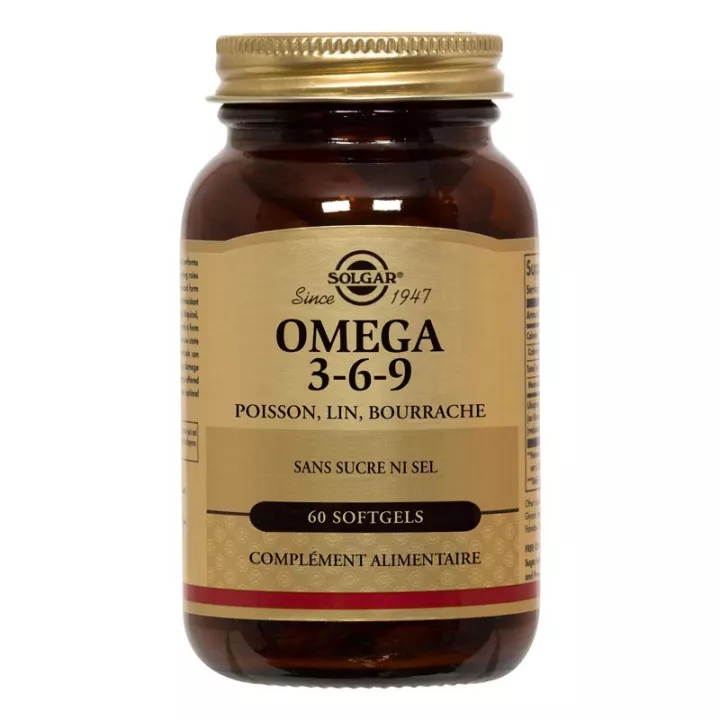 Solgar Omega 3-6-9 Fish, Flax, Borage 60 Capsules