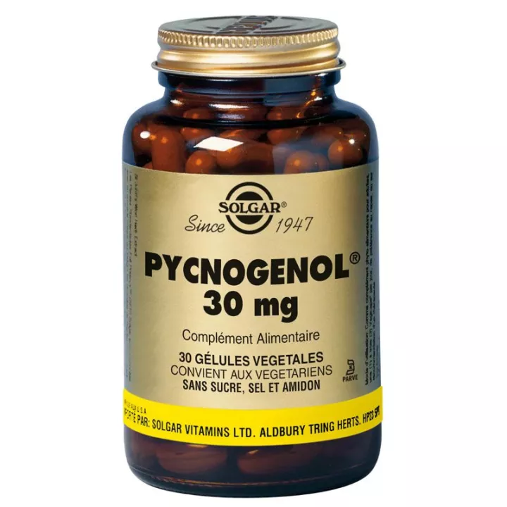 Solgar Pycnogénol 30 Gélules Végétales