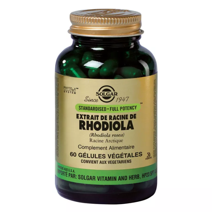 Solgar Extrait de Racine de Rhodiola 60 Gélules Végétales