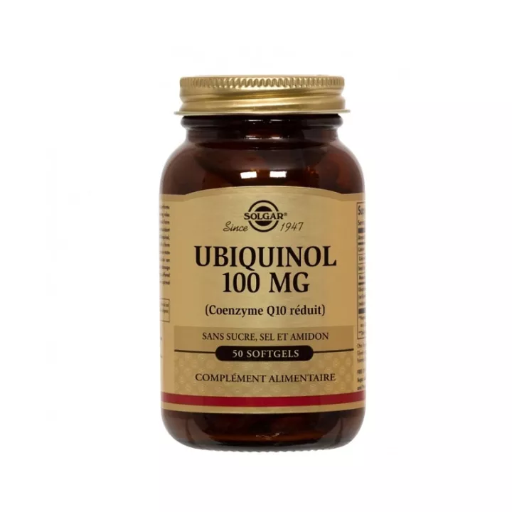 Ubiquinol CoQ 10 SOLGAR Coenzyme Q10 reduces 50 Tablets