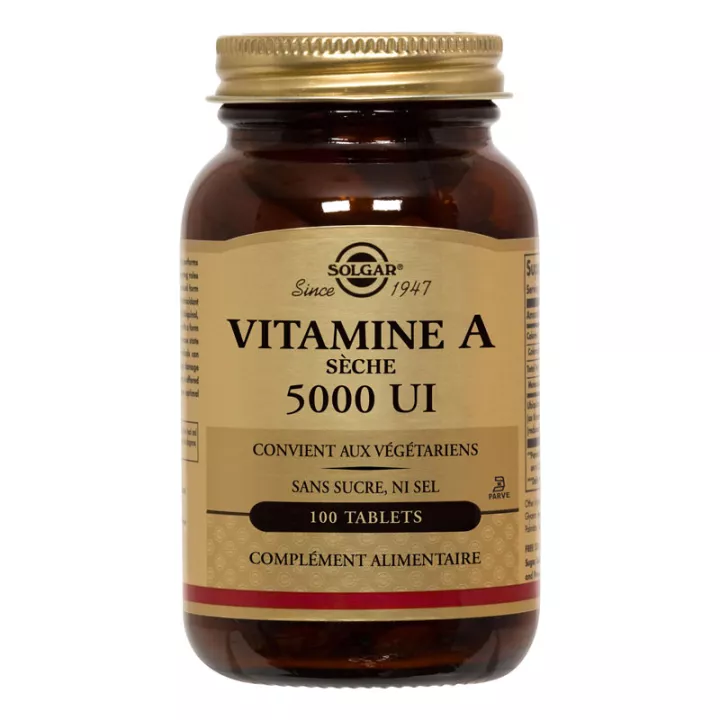 SOLGAR vitamina A com Vitamina C 100 Comprimidos