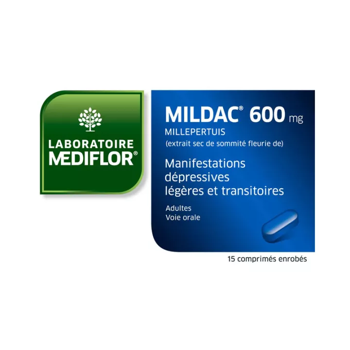 Mildac 600 mg Depressieve manifestaties 15 tabletten