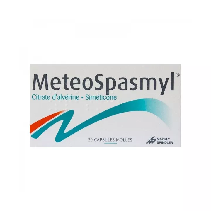 Meteospasmyl digestive pain 20 capsules