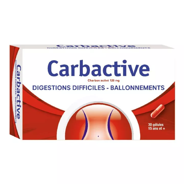 CARBACTIVE 120mg CAPSULE - BOX 30 capsules