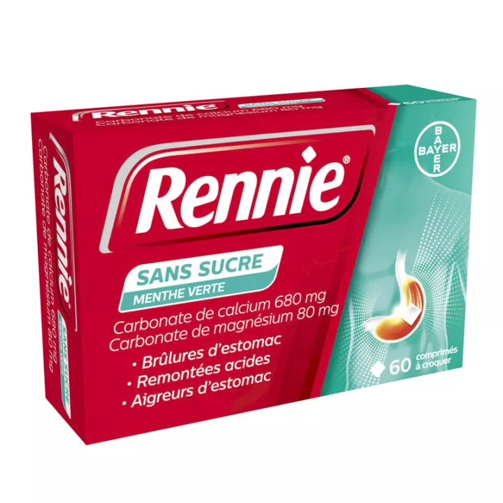 RENNIE SUGAR MINT ANTI-ACID TABLETS 60