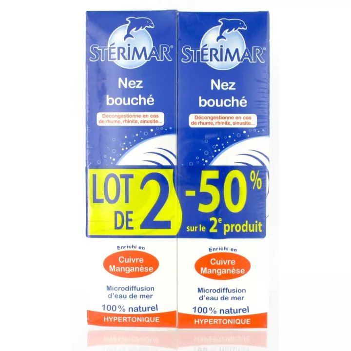 Sterimar HIPERTÓNICA COBRE aerosol nasal BOCA 100ML LOTE 2